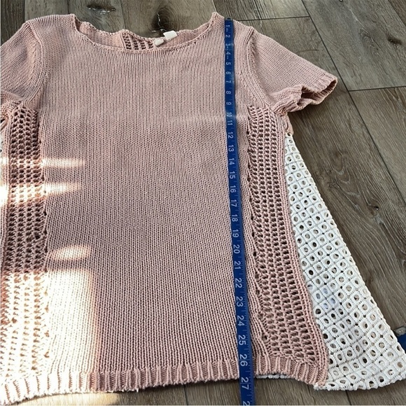 Anthropologie Moth Madeira Eyelet Back Sweater - Picture 12 of 15